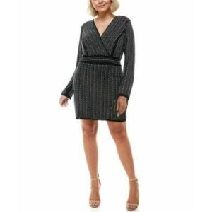 City Studio P. Social Beads Mini V-neck Dress Women's. Size 24W. Lined. NWT $109